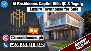 Luxury Townhouse for sale in Quezon City & Taguig - M Residences by Victor Consunji Development Corp