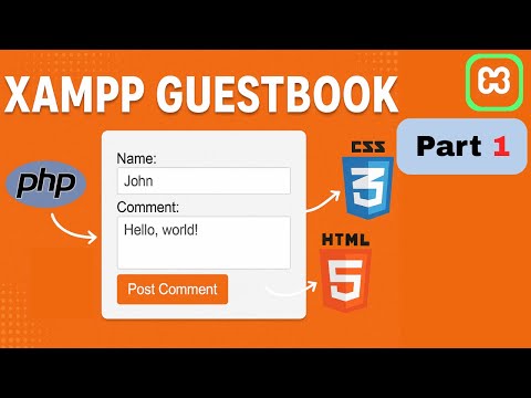 Create a PHP Guestbook with XAMPP Part 1 | HTML & CSS Tutorial #php #html #coding #programming #easy