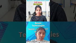 Self Intro Sample|Join & Get Placements|Besant Technologies OMR #shorts #mncjob #job #viral