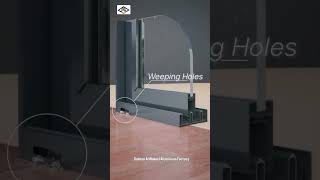 #WeepingHoles in glass window or aluminium door available in#salmanalwakeelfactory #ordernow