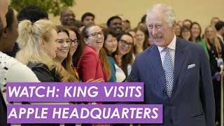 WATCH: King Charles Tours Apple's New UK Headquarters With CEO Tim Cook