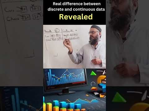 Main difference between discrete and continuous data #statistics  #shorts