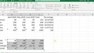COUNT  function, Fix Excel Error