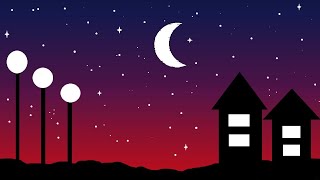 How to draw moonlight drawing in ms paint || moonlight drawing || microsoft paint || ms paint
