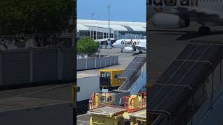 高雄小港機場，台灣虎航地面滑行！#shorts