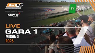 LIVE I Race 1 I Misano I GT4 European Series pwd by RAFA Racing Club 2025 (Italiano)
