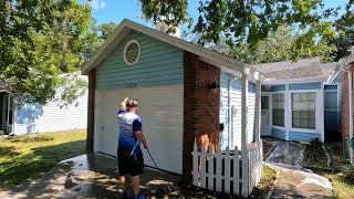 Soft Washing With Pressure Washer [House Wash] Pressure Washing Video