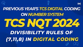 TCS NQT 2024: Cracking TCS Digital & TCS Prime Coding Questions on Number System