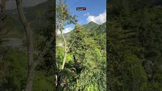 Peaceful Chamoli Views 🌄 | River & Mountains from Hotel Balcony 🏞️.  #shorts #shortsfeed