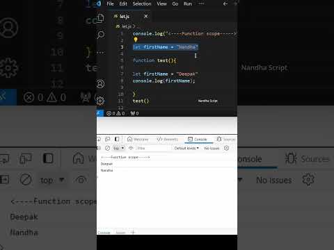 Function scope #javascript #javascriptinterview #javascript_tutorial #javascriptvariables #coding