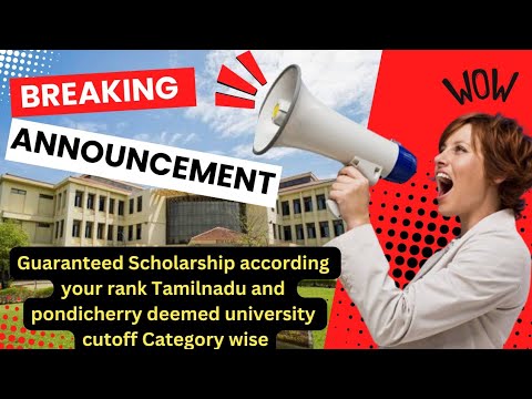 TAMILNADU AND PONDICHERRY DEEMED UNIVERSITY CUTOFF AND FEES STRUCTURE #mbbs #counselling #cutoff