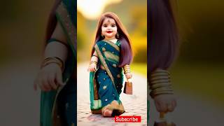 "सबको दीवाना बना देगी ये नन्ही रानी 😍 | Desi Look Queen 👑 | AI Generated Beauty"#shorts