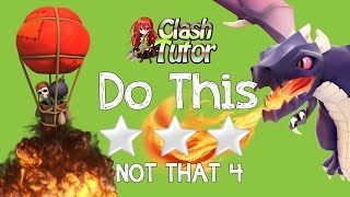 Clash of Clans TH7 vs TH8 Dragon Attack - Do This #4