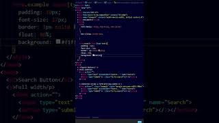 Search Button in html css #shorts #searchbar #coding