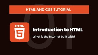 01 Introduction to HTML