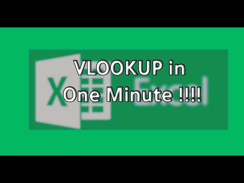 Vlookup Excel Function in 1 minute with example