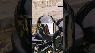 | Vega Bolt glossy black helmet - AGV Sticker & Mercury Visor | #vega #agv #helmet
