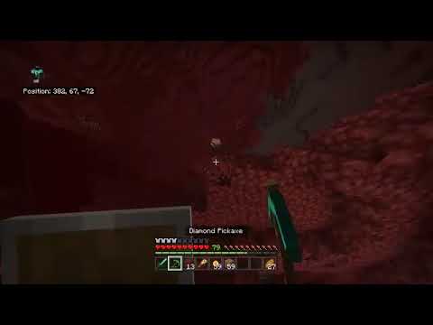 Playing minecraft