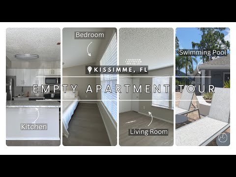 EMPTY APARTMENT TOUR 2023 | Modern & Minimal 1 Bedroom & 1 Bathroom Kissimmee, FL