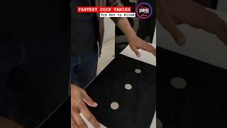 FASTEST 3 COIN VANISH - NOT A CAMERA TRICK #cointricks #magictricksvideos #shorts