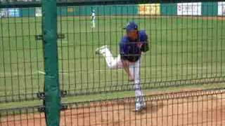 2008.8.9 奧運熱身賽  中華對興農  曹錦輝牛棚熱身
