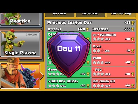 Legend League Day 11 Attacks CLASH OF CLANS | Disarmer Troop With Yeti Blimp Clone