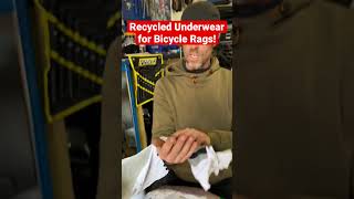 Recycled Bike Cleaning Rags #shorts