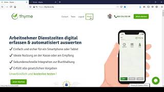 thyme Cockpit - Auswertungen und Mitarbeiterverwaltung der thyme Stechuhr