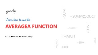 AVERAGEA Function in Excel