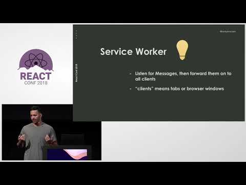 ⚡️Talk - Syncing Component State Across Tabs with Service Workers - Tyler Clark - React Conf 2018