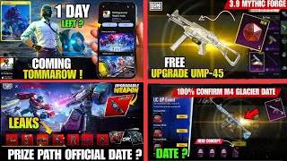 1 DAY LEFT 😱  Bgmi New 3.9 Update Coming Tommorow /Next Prize Path & Uc Up Event /Next Mythic Forge
