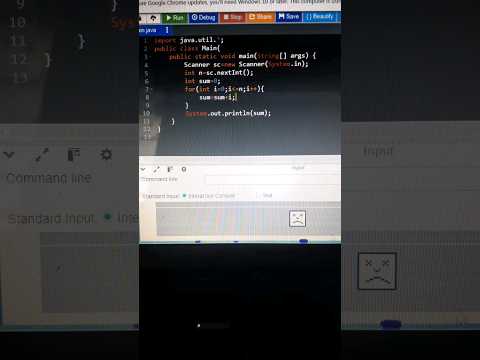 How to print the sum of first n natural numbers in java// print the sum of 1 natural number program