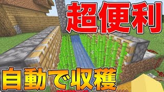 【ドズクラ】レッドストーン導入で夢の『サトウキビ収穫機』完成！【マイクラPART6】