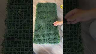 Let's see how to install artificial grass walls