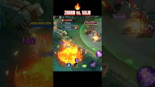 NEW HERO ZHUXIN VS. VALIR! -MLBB🔥 #shorts #mlbb #mobilelegends #zhuxin #valir