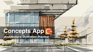 Concepts App / Architectural illustration practice