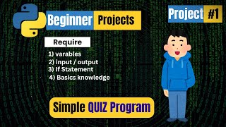Simple Quiz Program Using Python | Python Beginner Projects|Learn Python #pythonforbeginners#python