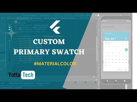 Flutter Custom PrimarySwatch: Create Unique Color Palettes with MaterialColor | Step-by-Step ! 🔥