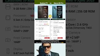 Realme P3 vs Realme Narzo 80 Pro #techshorts