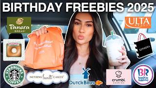 BIRTHDAY FREEBIES 2025 | free things you can get on your birthday