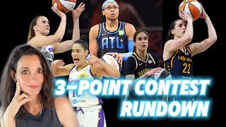 Caitlin, Sabrina, Allisha, Kelsey and Sonia participate in 3-point contest and ROSTER Substitution!
