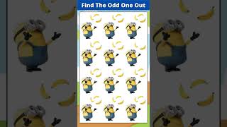 FIND THE ODD MINION OUT #3🔥⚡🤡#shorts #howgoodareyoureyes #canyouquiz #puzzlegame #minions