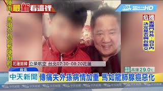 20190606中天新聞　藝人馬如龍敗血症昏迷　裝葉克膜搶救