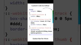 Easy CSS Custom Scrollbar Design | Pure CSS Tricks