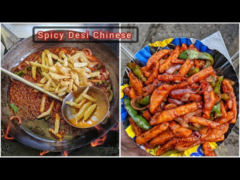 Delicious Chilli Potatoes in West Delhi || Spicy Chilli Potato