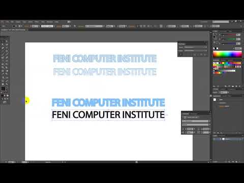 Text Shadow Creative Style in Adobe Illustrator cc (টেক্সট এর ছায়া)