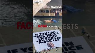 Jeff Bezos, Lauren Sanchez battle climate activists during Venice wedding #shorts #worldnews #usnews