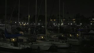 Images of boats in California harbor following tsunami alert | AFP