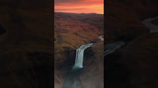 my all time favourite waterfall in Iceland -#naturemood #relaxingsounds #genshinimpact #zenvibes