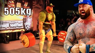 Hafthor Pulls World Record 505kg Deadlift